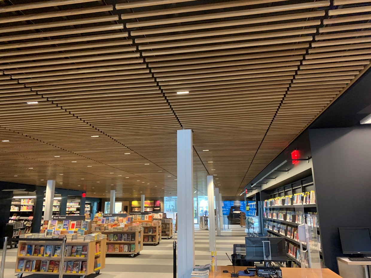 Rulon Wood Grille at Skokie Public Library